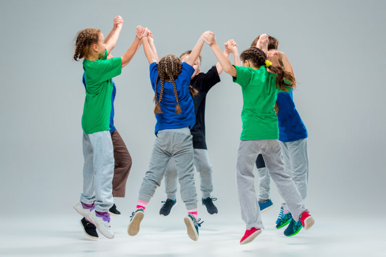 The kids dance school, ballet, hiphop, street, funky and modern dancers